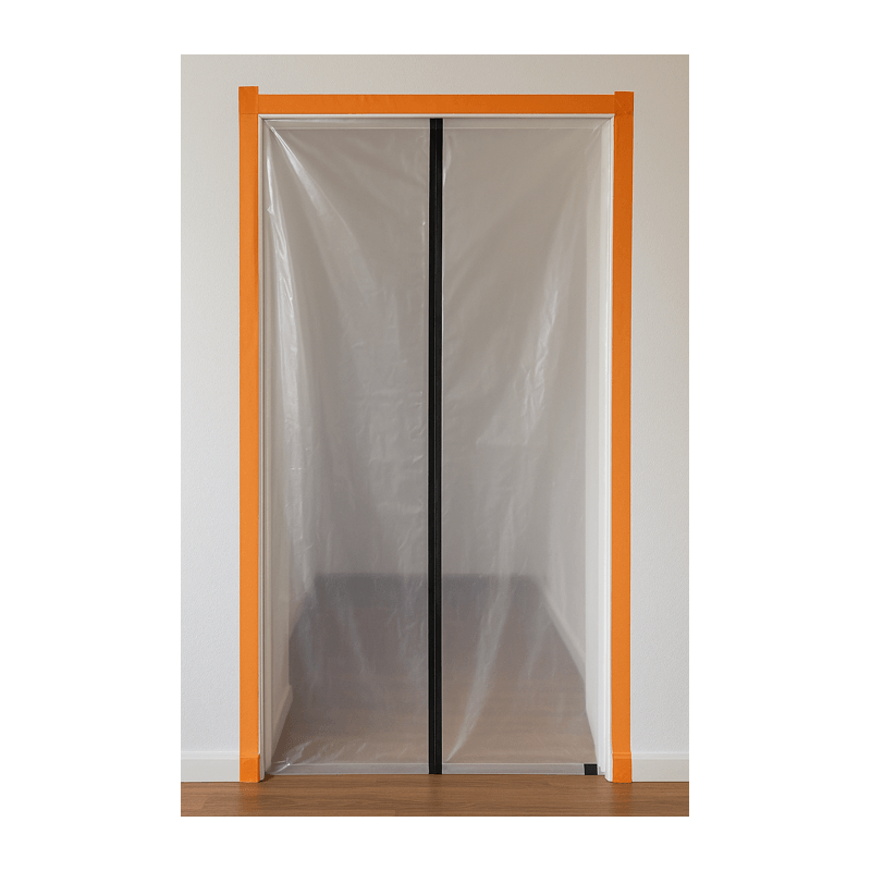 Magneettiovi W1,20m x H2,20m, Aukko H2,00m, PE